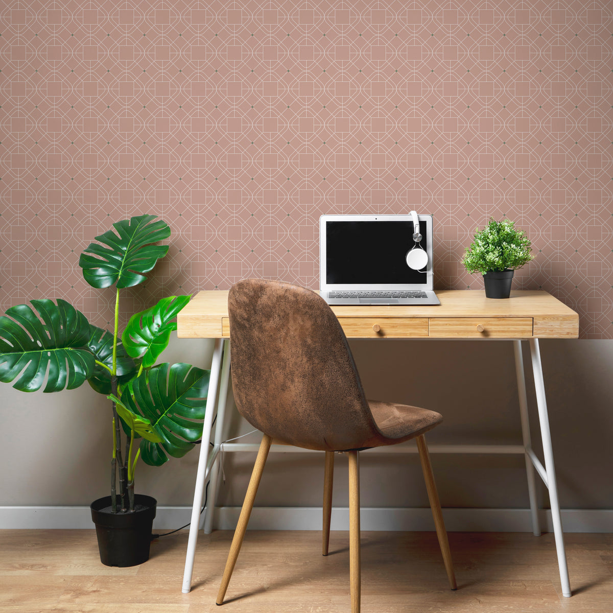 טפט קיר גיאומטרי דניאל- פודרה