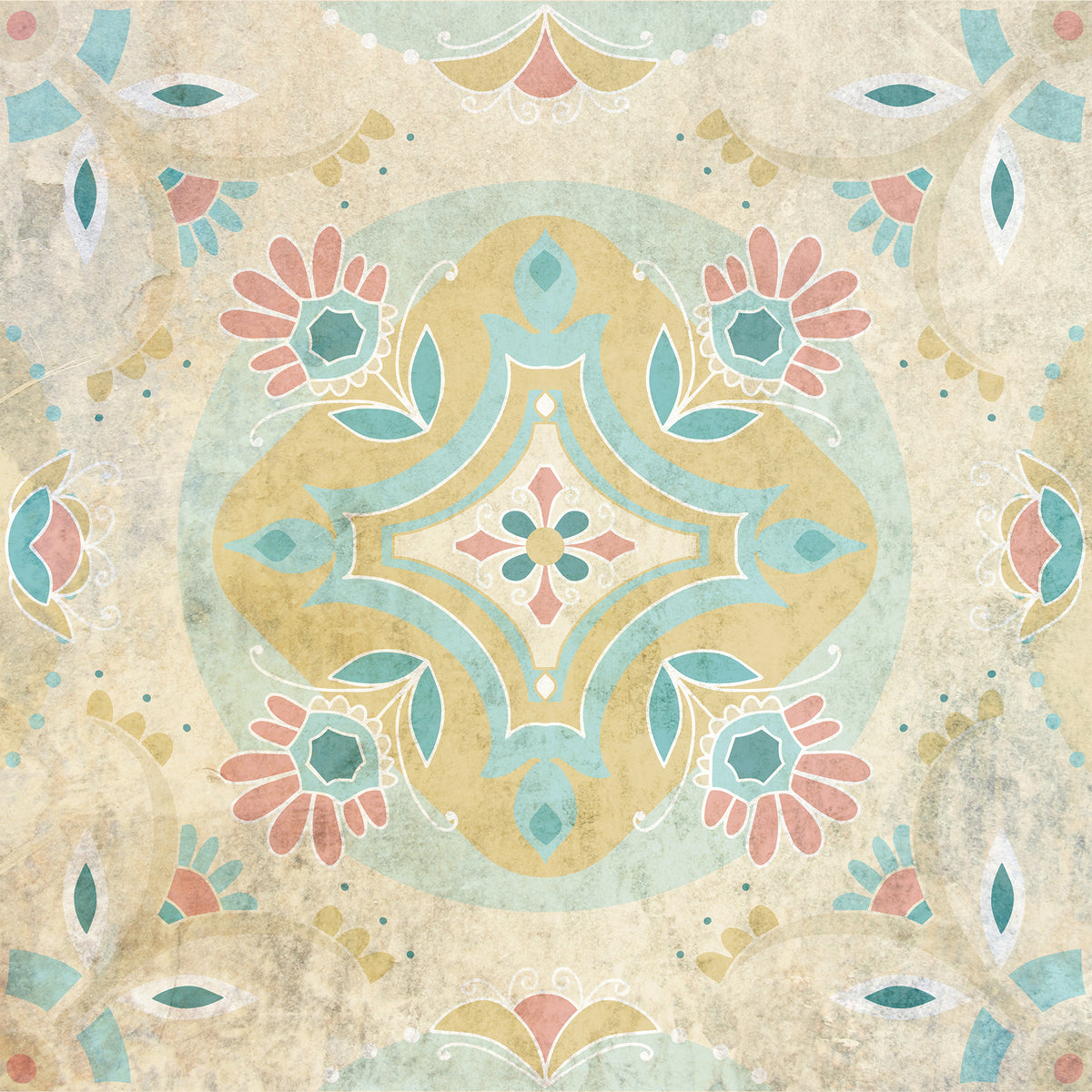 סט מדבקות אריח וינטג׳- נעמי פסטל