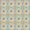 שטיח פיויסי אריחים וינטג׳- רות טורקיז חרדל