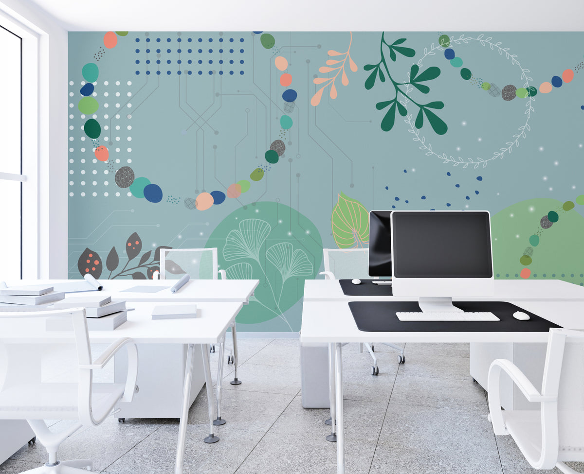 טפט קיר טכנולוגי לבית ספר ומרחבי למידה