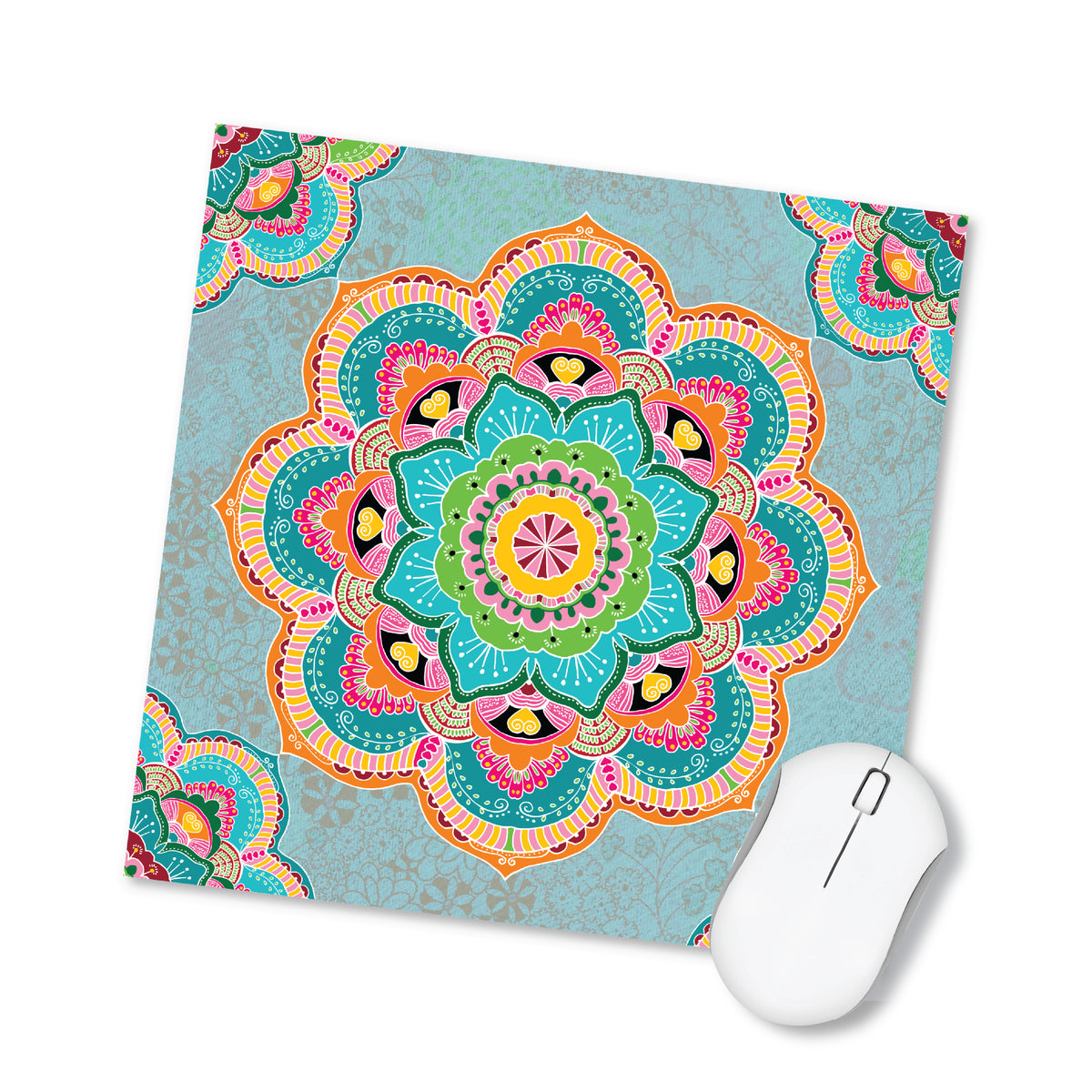 פד מעוצב לעכבר- מנדלה orange