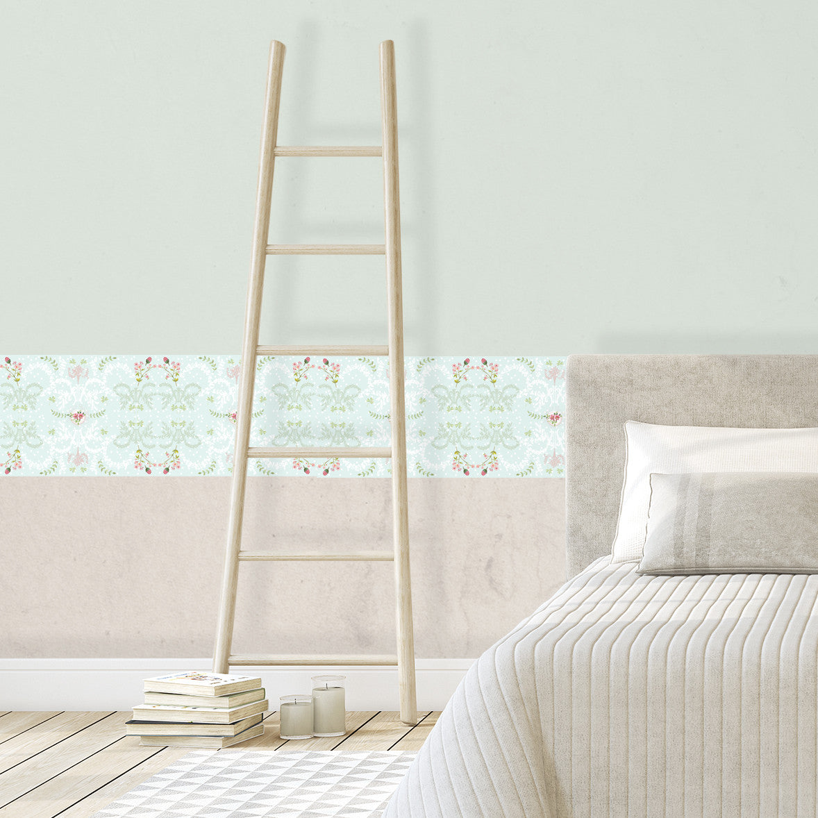 בורדר קיר צרפתי מנטה