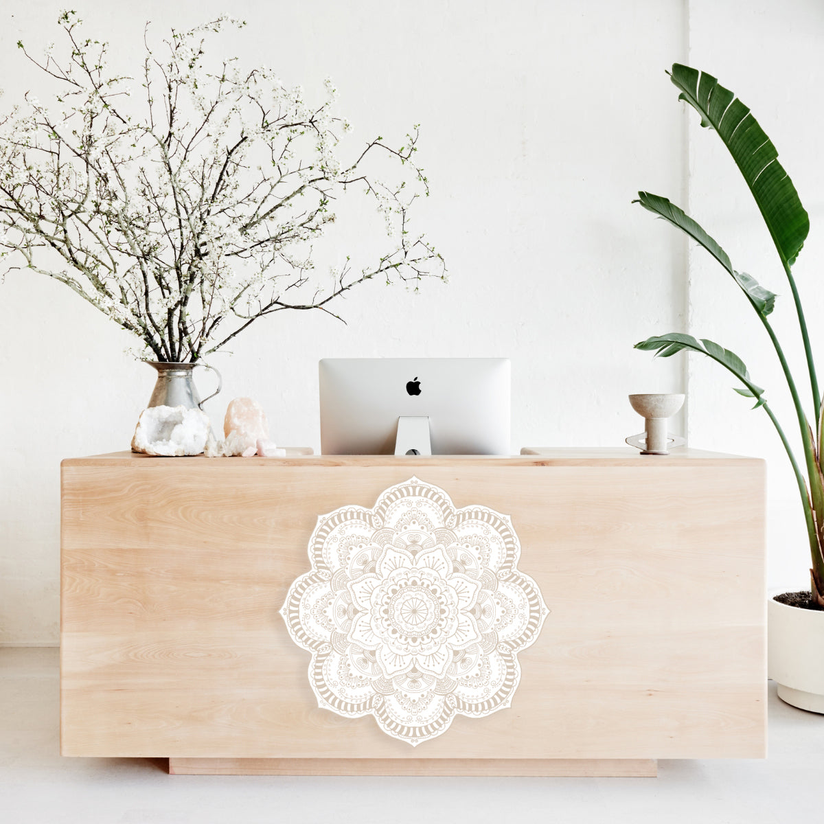 מנדלת קיר מנדלה קרם גודל 40 ס״מ במבצע