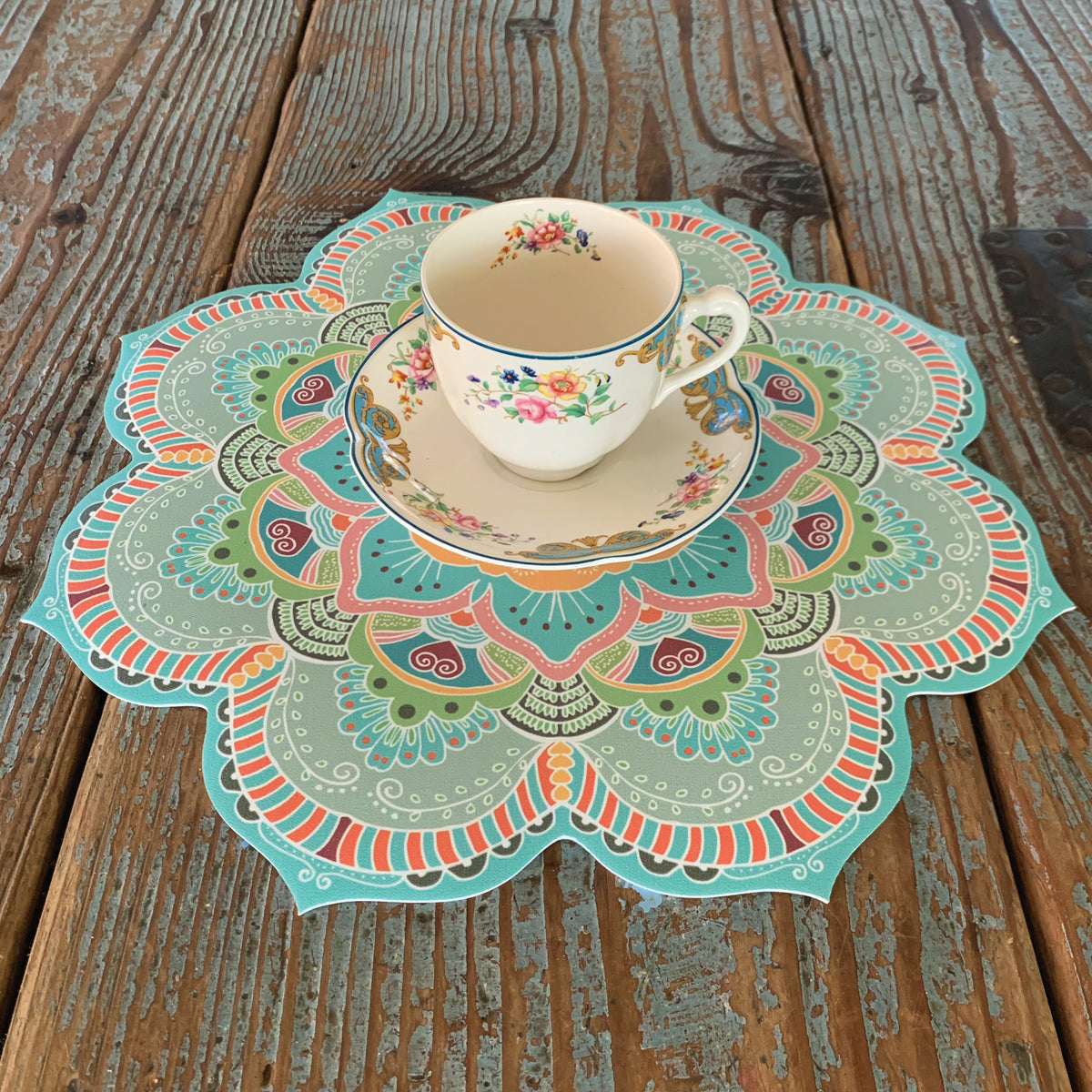 פלייסמט שולחני pvc - מנדלה נטע