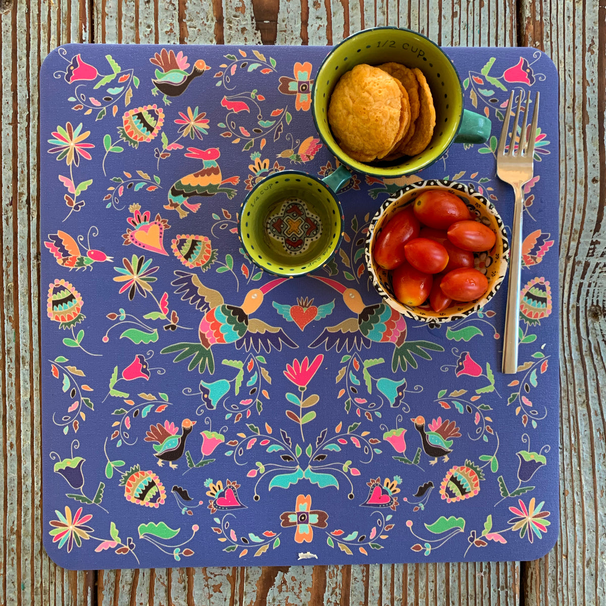 פלייסמט שולחני מקסיקני כחול