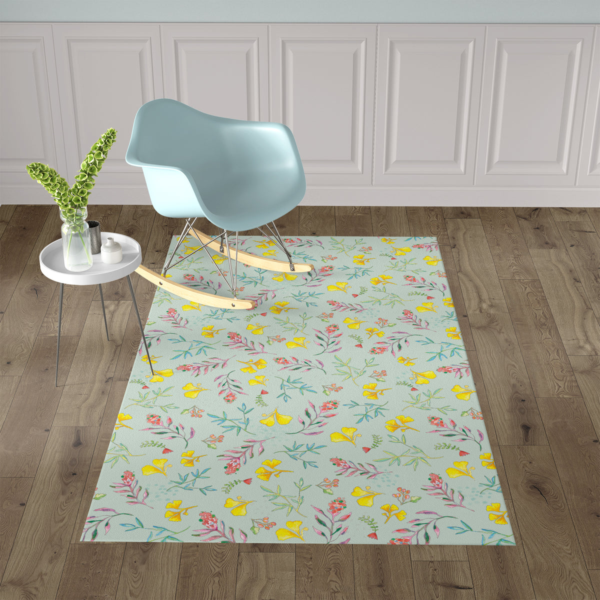 שטיח pvc-  מיקה תכלת