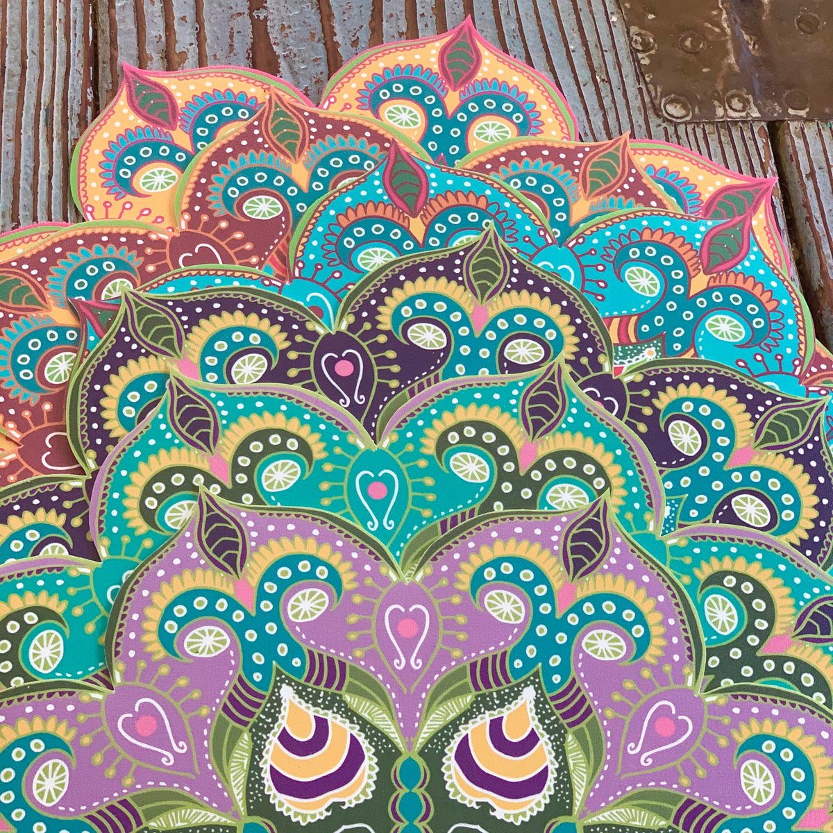 סט פלייסמטים פיויסי בשישה צבעים