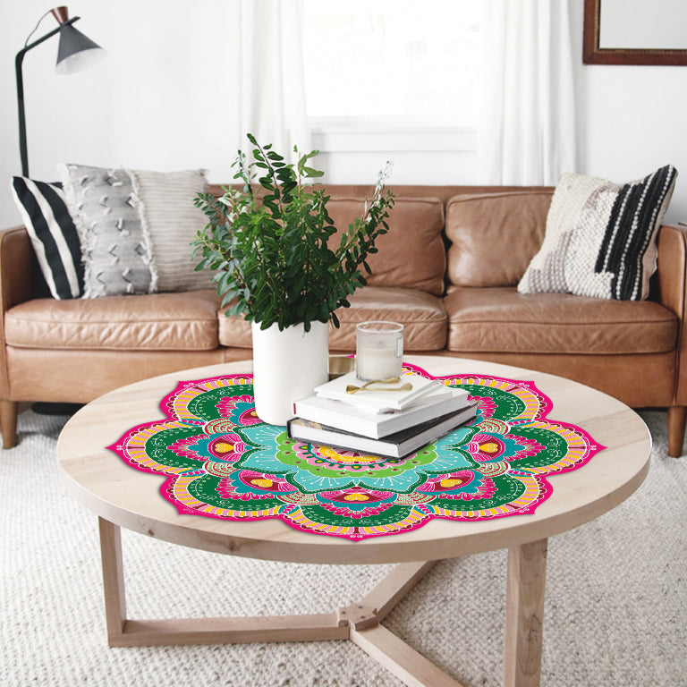 מפת שולחן pvc מנדלה גדולה - דלהי