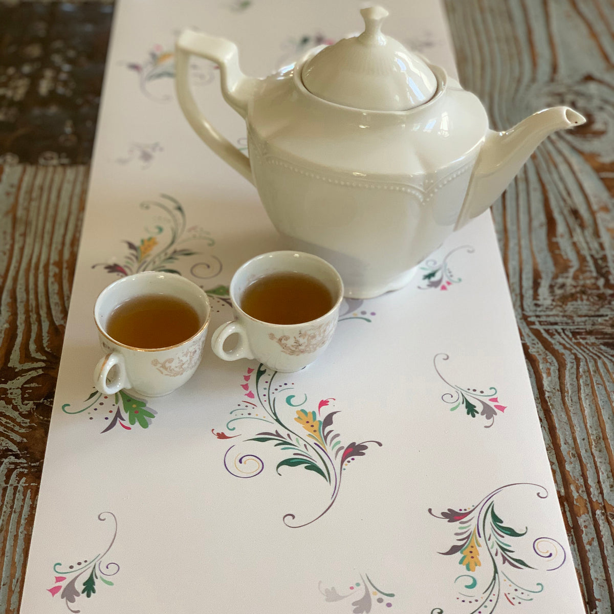 ראנר פיויסי שולחני- סילסולים אפרפר בהיר