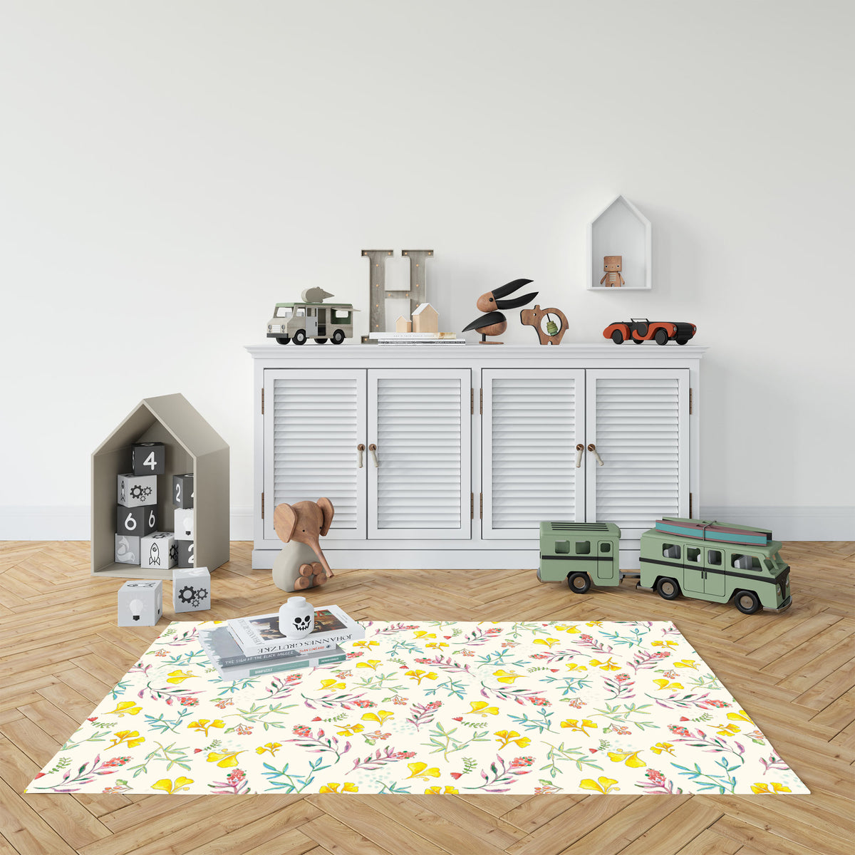 שטיח pvc-  מיקה שמנת