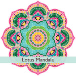 מדבקת קיר מנדלה - lotus