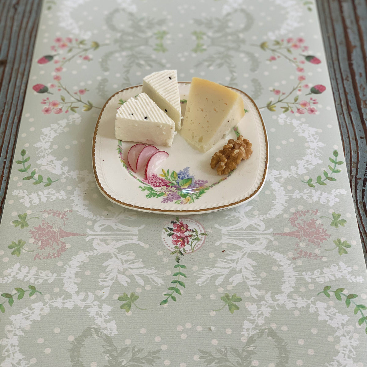 ראנר פיויסי שולחני- צרפתי ירקרק