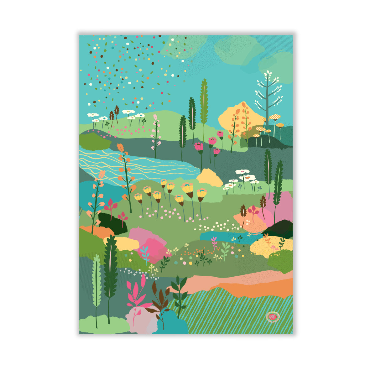 הדפס למסגור - נופי פריחה