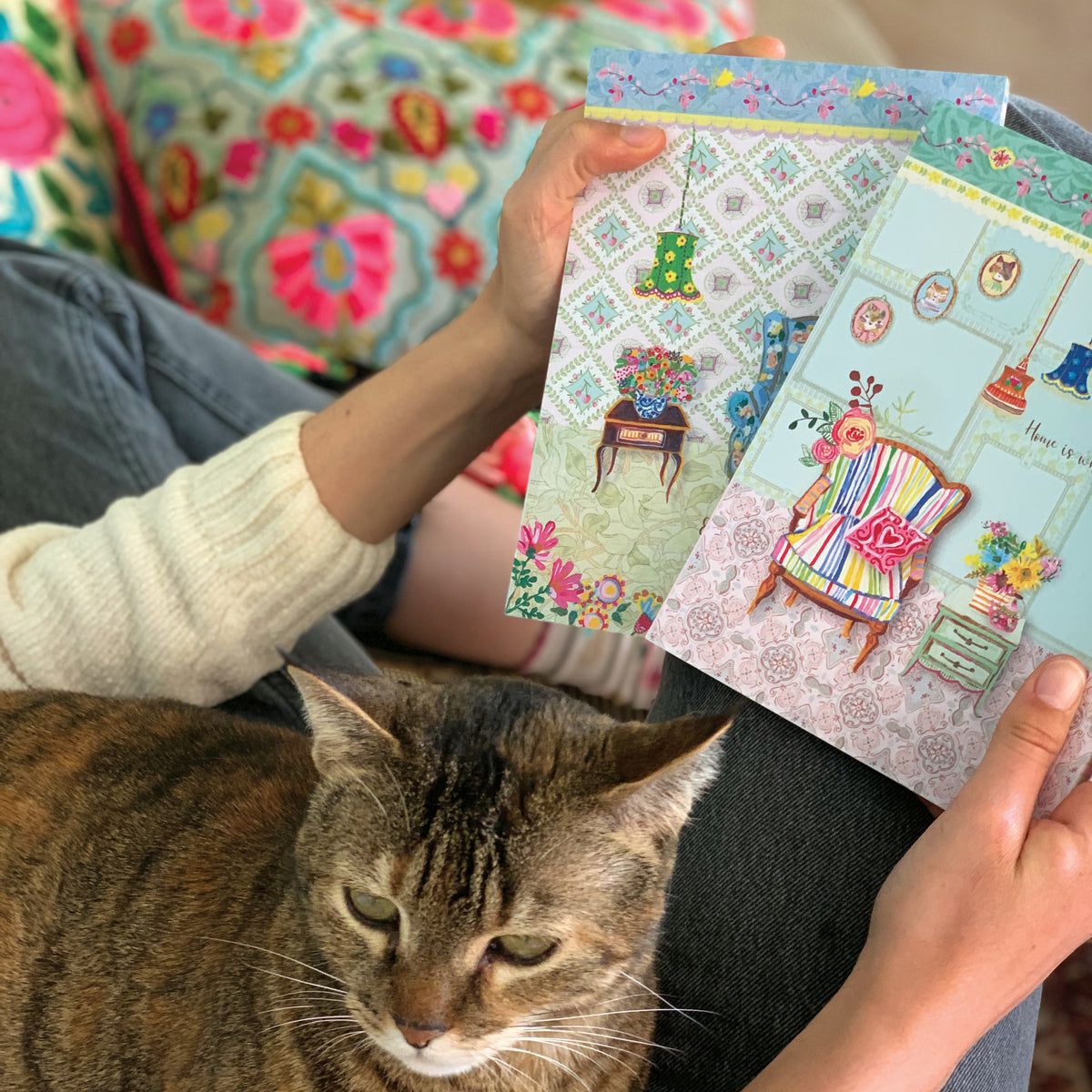 זוג מחברות מאויירות- cozy home