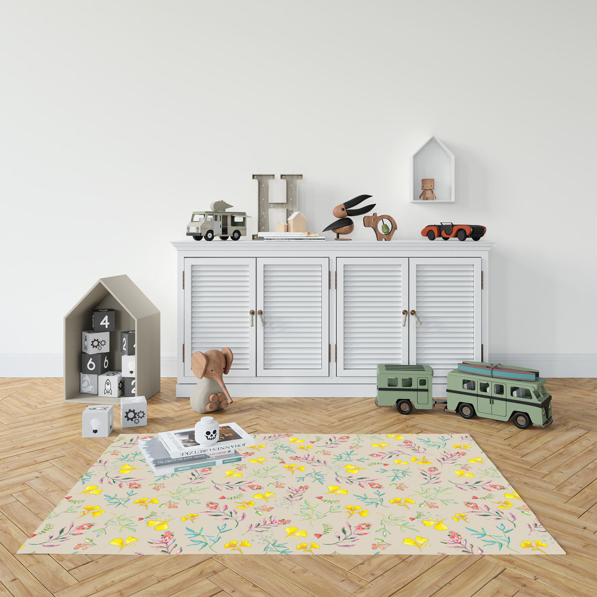 שטיח pvc-  מיקה בז׳