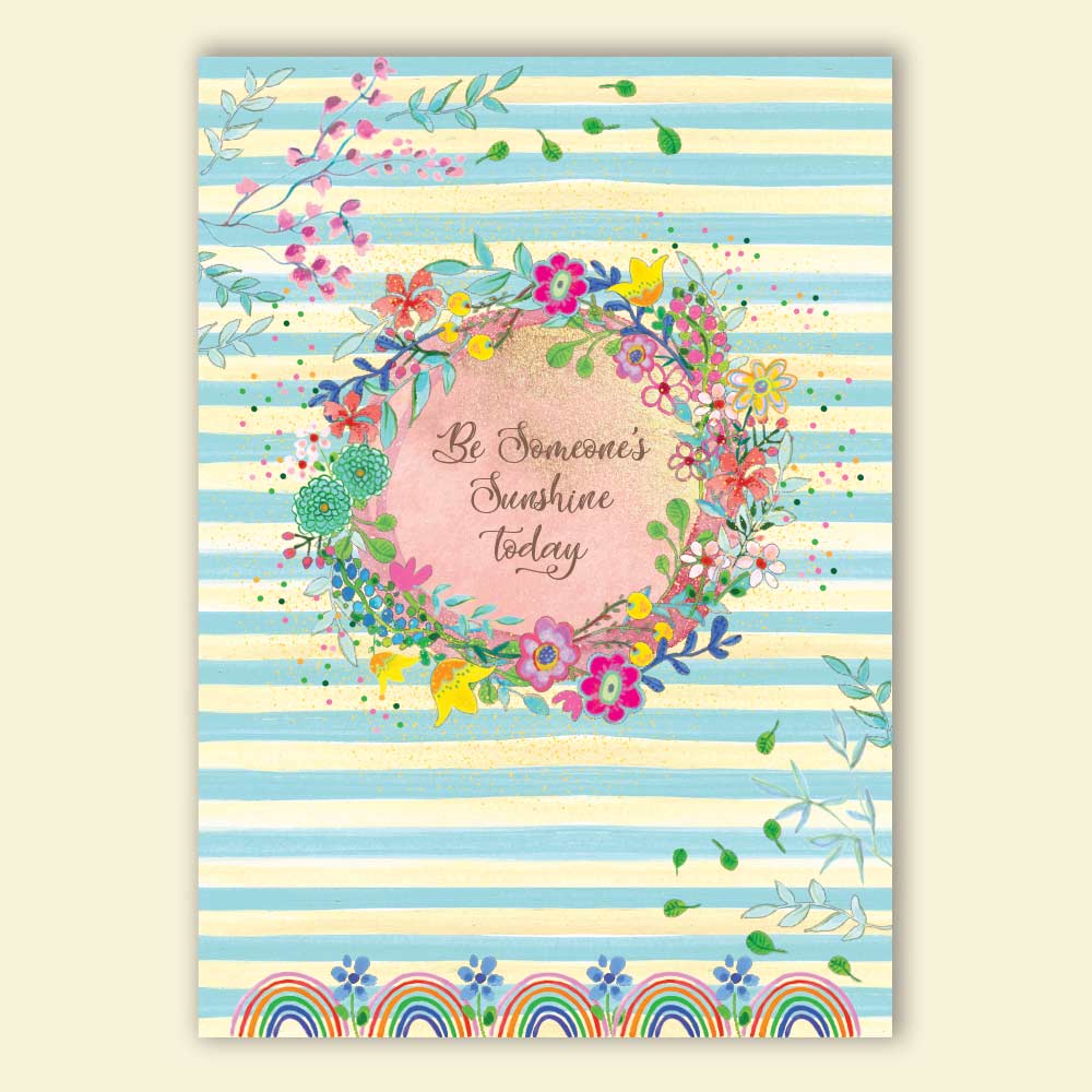 הדפס למסגור מסדרת sunshine - זר פרחים