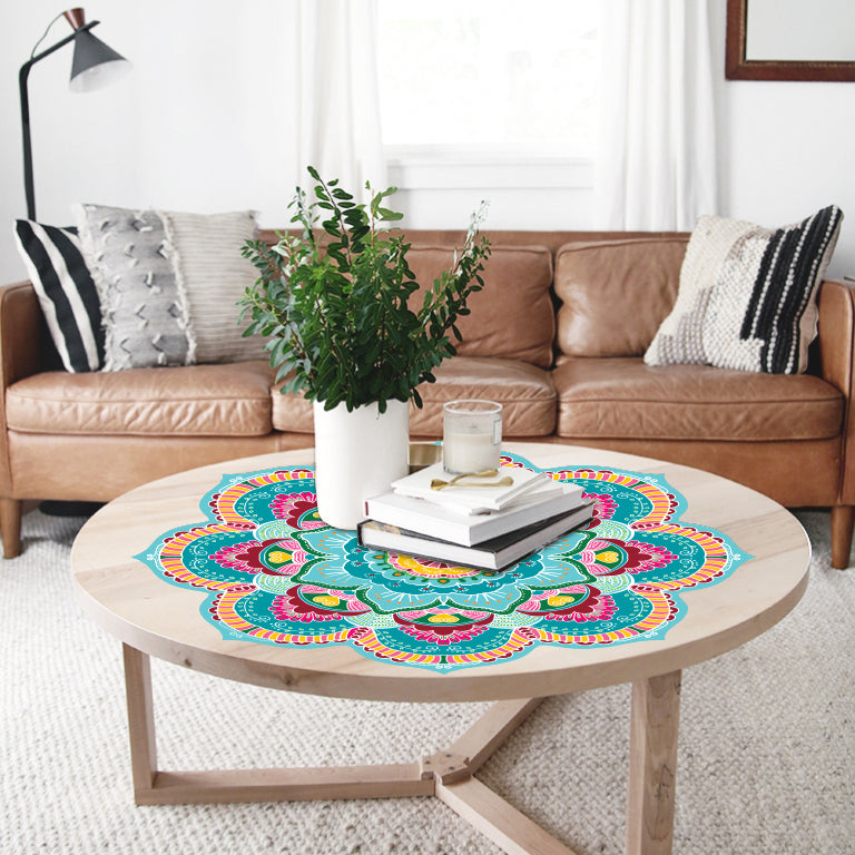 מפת שולחן pvc מנדלה גדולה blueberries