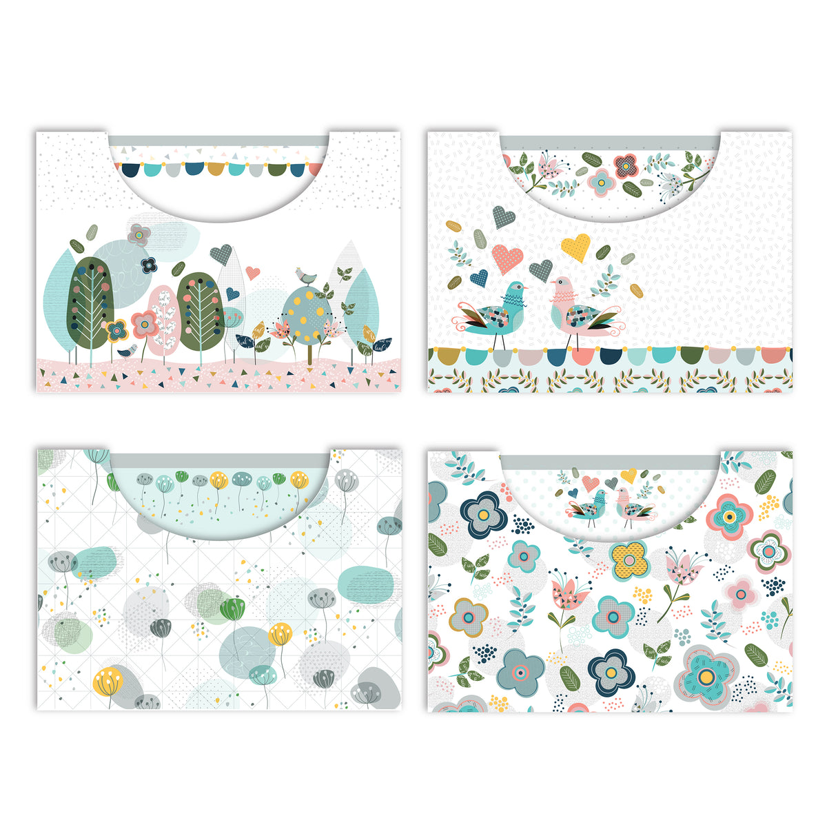 ארבעה סטים של אגרות בסגנון סקנדינבי במחיר מיוחד