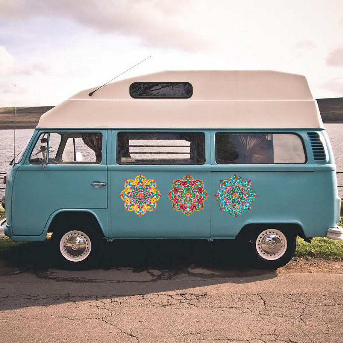 סט מדבקות מנדלות אפריקאיות לרכב