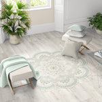 שטיח עגול צורני pvc- מנדלת pastel