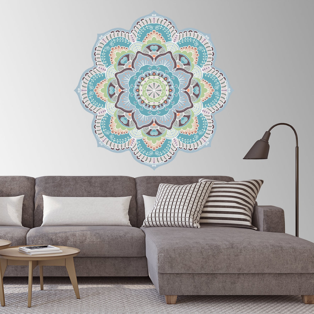 מדבקת קיר מנדלה- Yoga