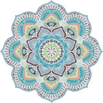 שטיח עגול צורני pvc- מנדלת yoga