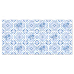 שטיח pvc  - פורטו אריחים כחול לבן
