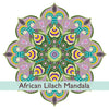 African Lilach - מדבקת קיר מנדלה