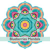 מדבקת קיר מנדלה - Blueberries