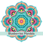 מדבקת קיר מנדלה - Blueberries