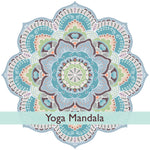 Yoga - מדבקת קיר מנדלה