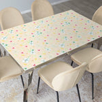 מפת שולחן pvc מלבנית Dreamy Flowers - אפרסק בהיר