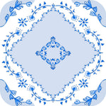 סט תחתיות לכוסות- אריחים פורטו כחול לבן